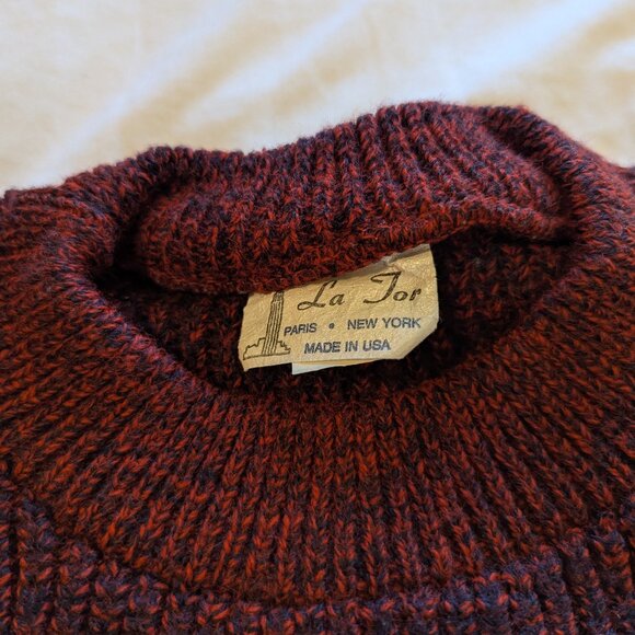 Red Chunky Knit Sweater - Picture 2 of 4